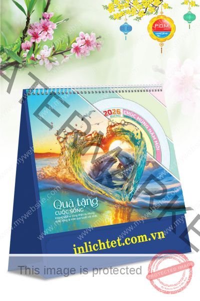 In Lịch bàn đứng Quà Tặng Cuộc Sống