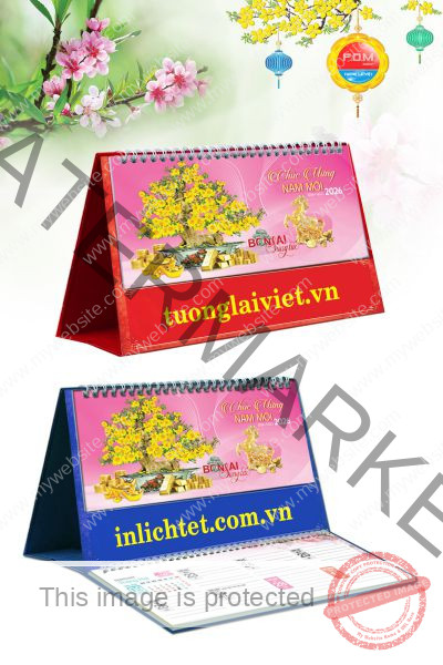 in Lịch để bàn Bonsai Sung Túc