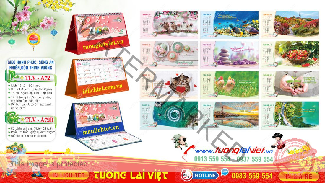 in lịch để bàn giá rẻ