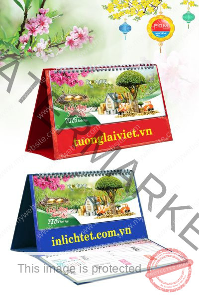 In Lịch để bàn Tạo Dựng Thành Công